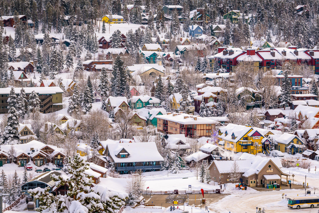 Breckenridge, Colorado, USA city skyline at dawn in winter 2000pc Puzzle