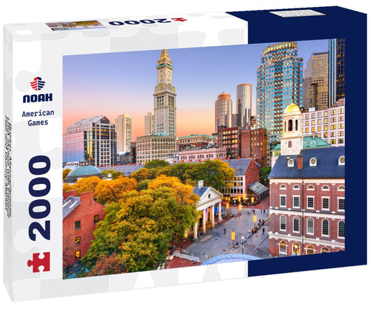 Noah Jigsaw Puzzle Boston, Massachusetts, USA skyline with Faneuil Hall and Quincy Market at dusk 2000 pieces