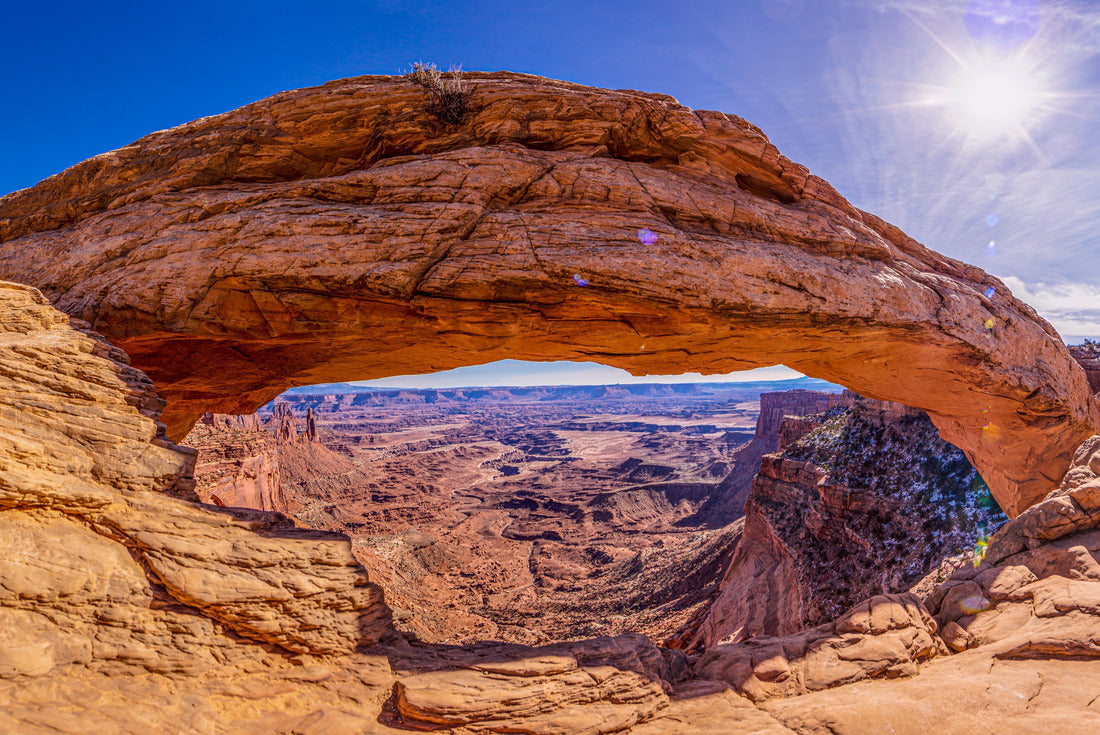 Noah Jigsaw Puzzle View on Mesa Arch in Canyonlands National Park in Utah in winter 2000 pieces
