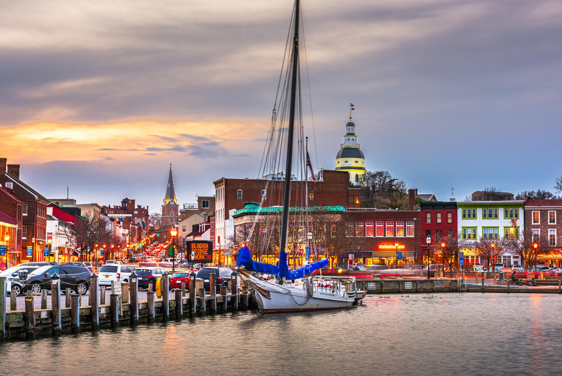 Annapolis, Maryland, USA from Annapolis Harbour at sunset 2000pc Puzzle