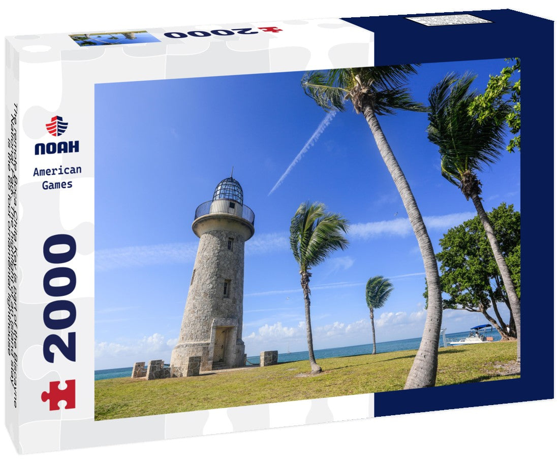 The remote Boca Chita Key is part of the Biscayne National Park. The highlight of an island stay is the 65 foot ornamental lighthouse 2000pc Puzzle