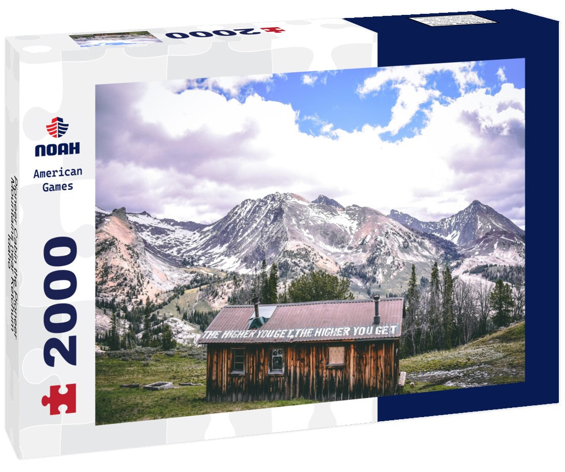 Pioneer Cabin the Pioneer Mountains near Ketchum, Idaho 2000pc Puzzle