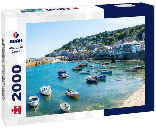 Noah Jigsaw Puzzle Boats in the harbor of Mousehole, a picturesque Cornish fishing village near Penzance in Cornwall, England 2000 pieces