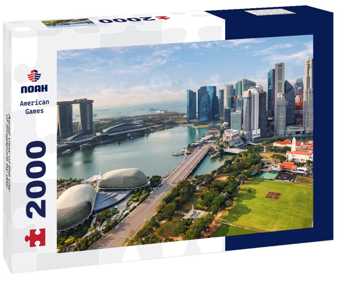 Aerial view of the city of Singapore by day 2000pc Puzzle