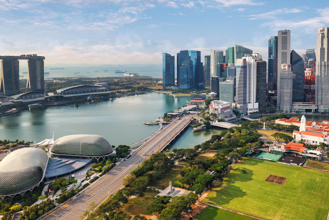 Aerial view of the city of Singapore by day 2000pc Puzzle