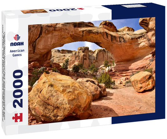 Noah Jigsaw Puzzle Capitol Reef National Park and surrounding area. Capitol Reef is one of five national parks in the state of Utah, USA Majestic red rock cliffs and natural bridges are common sites in the park 2000 pieces