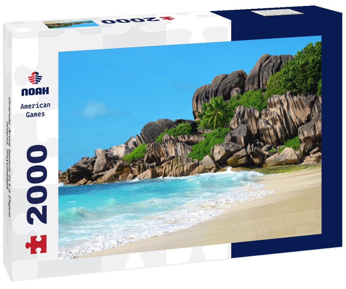 Grande Anse beach in La Digue Island, Seychelles 2000pc Puzzle