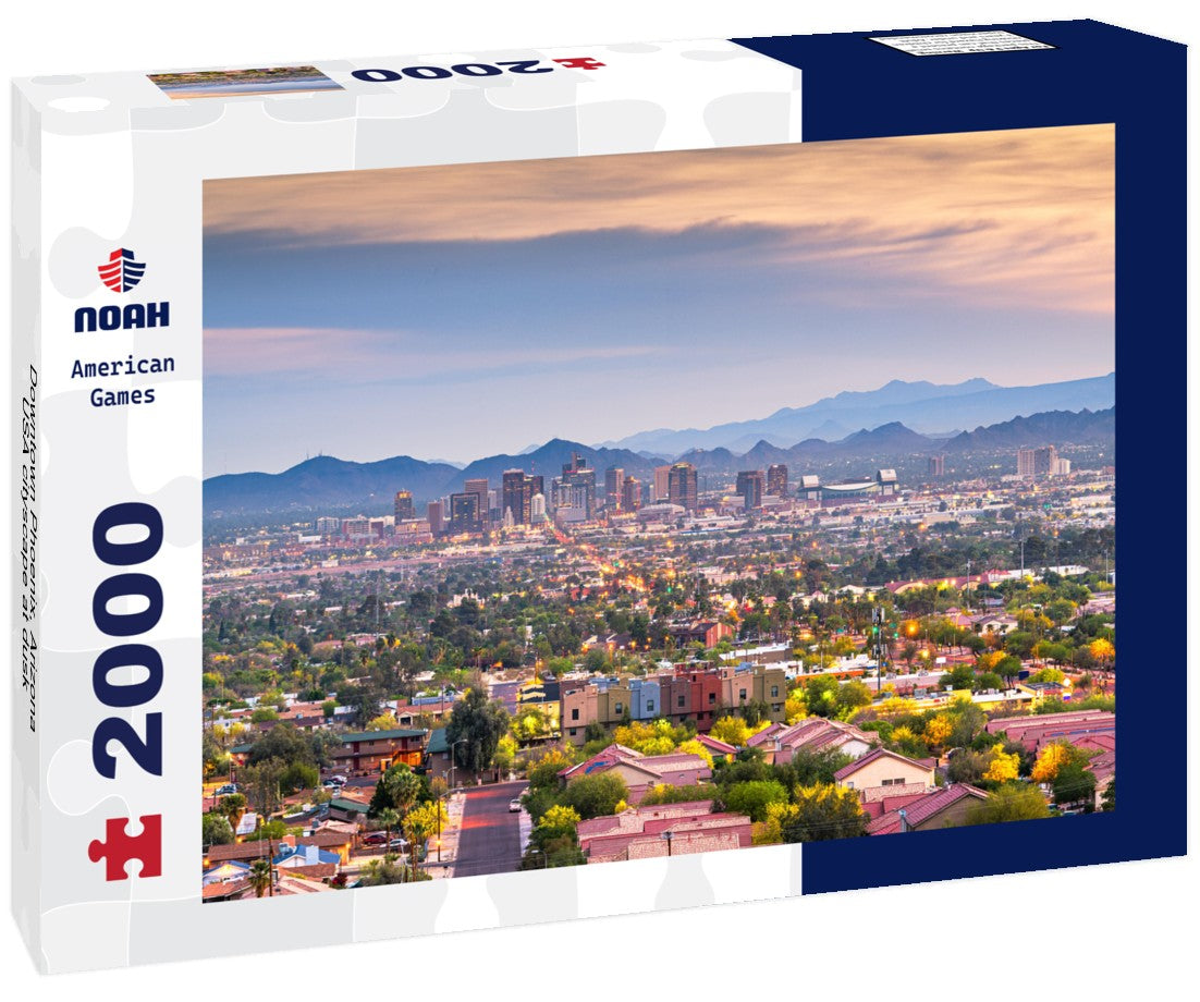 Downtown Phoenix, Arizona, USA cityscape at dusk 2000pc Puzzle