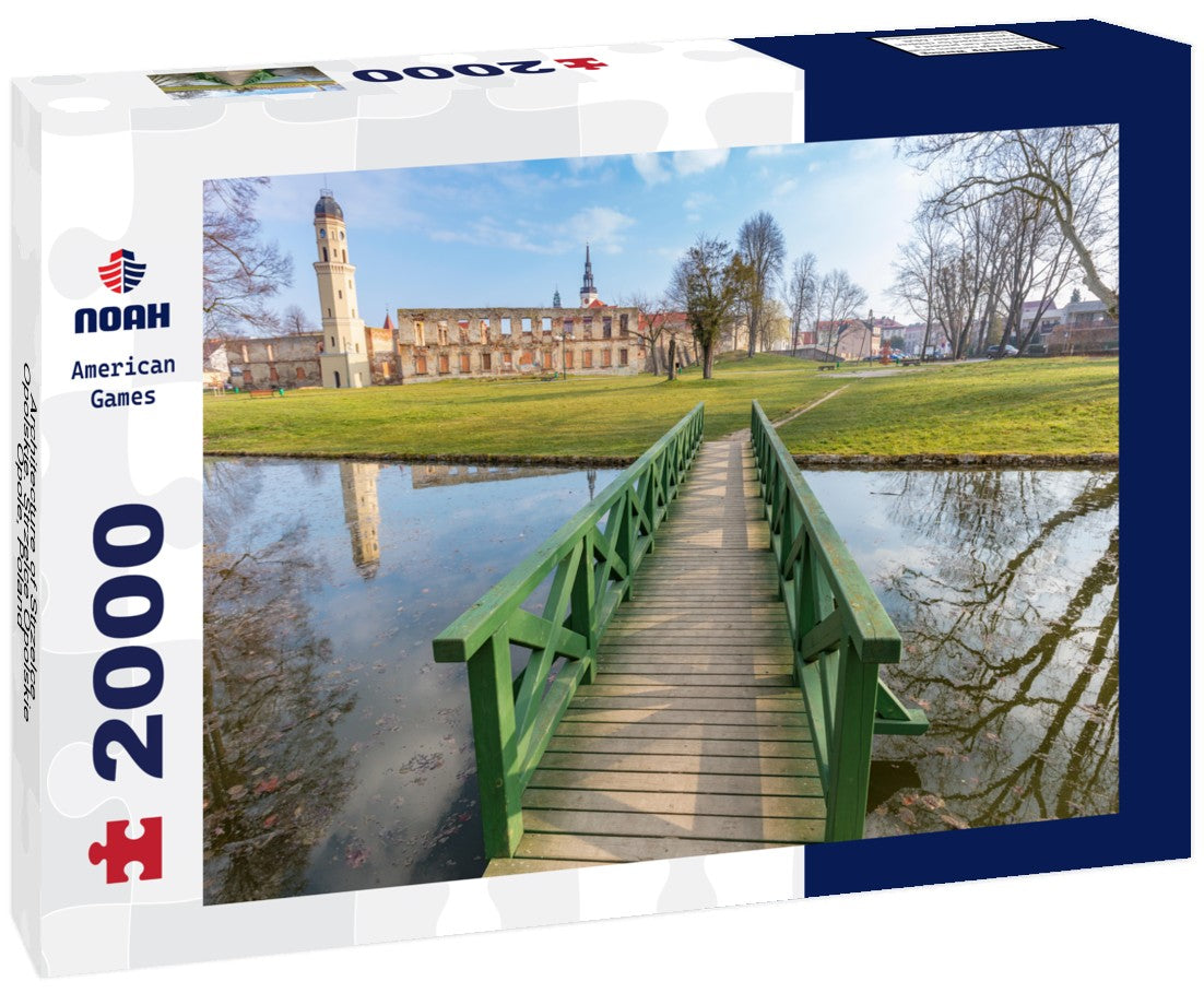 Architecture of Strzelce Opolskie. Strzelce Opolskie, Opole, Poland 2000pc Puzzle