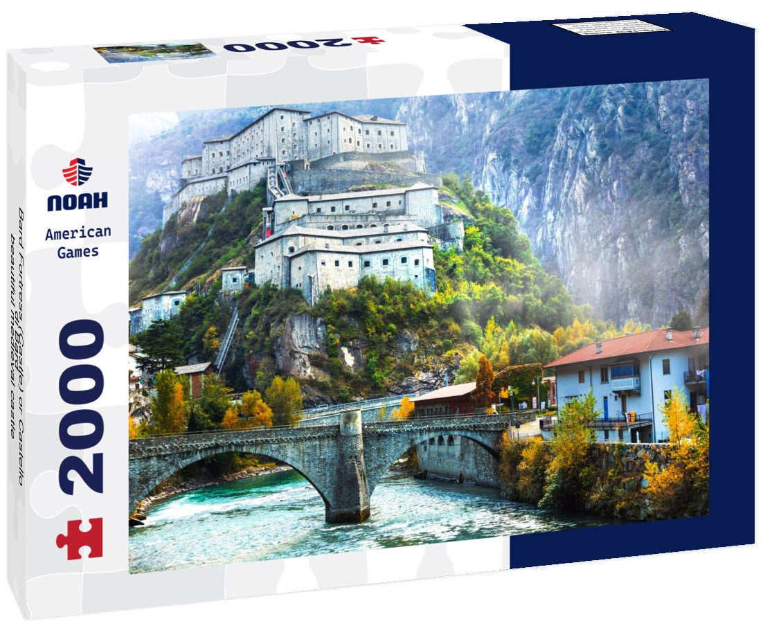 Bard Fortress (Castle) or Castello di Bard - beautiful medieval castle in the Aosta Valley. Northern Italy 2000pc Puzzle