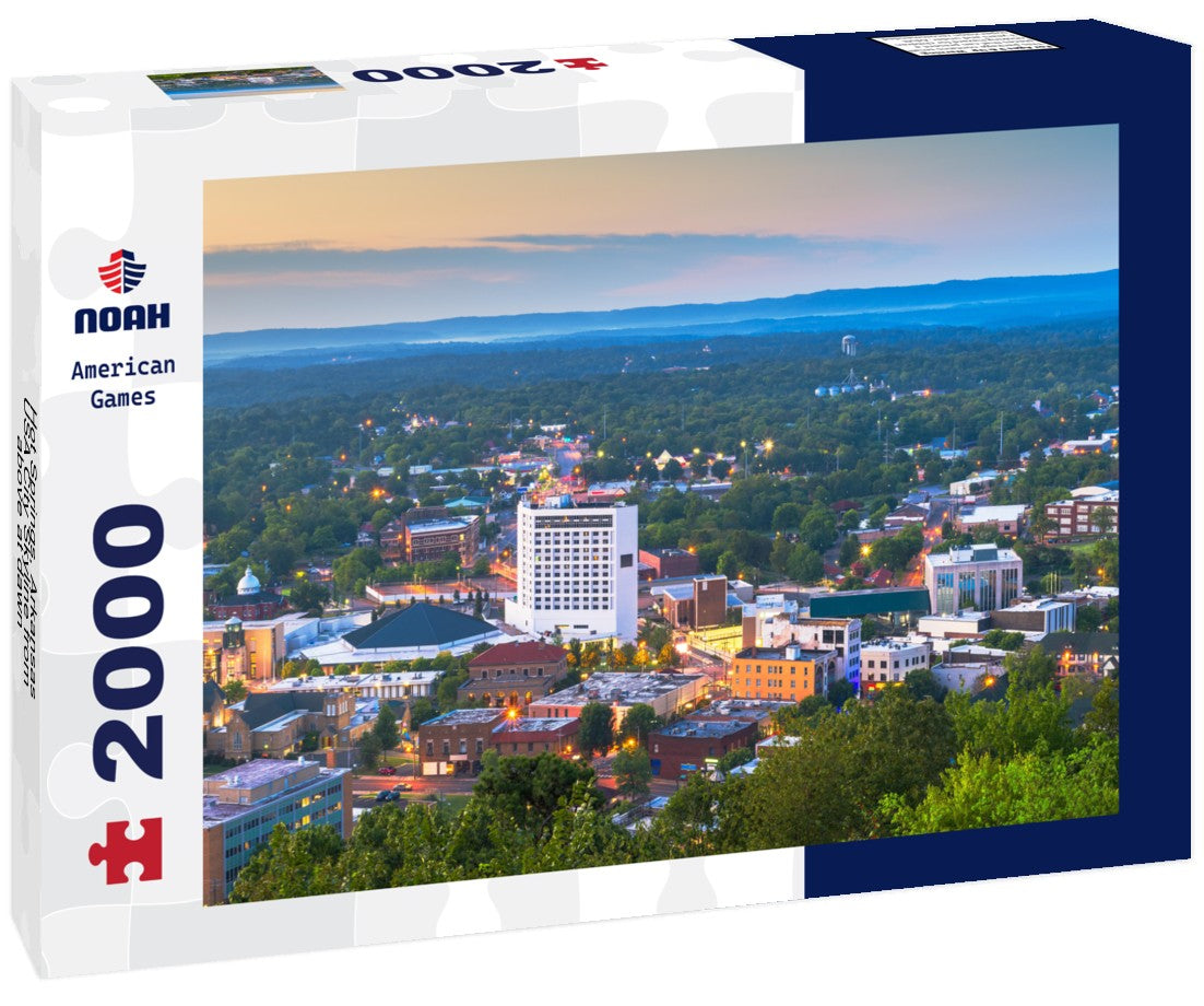 Hot Springs, Arkansas, USA City Skyline from above at dawn 2000pc Puzzle