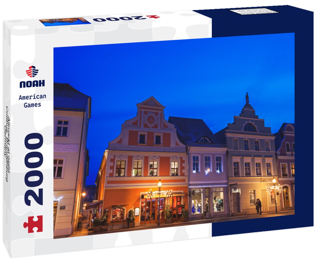 Altmarkt at night. Cottbus, Brandenburg, Germany 2000pc Puzzle