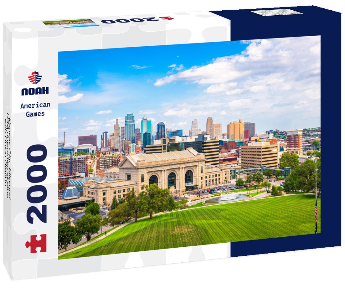 Kansas City, Missouri, USA downtown skyline with Union Station 2000pc Puzzle