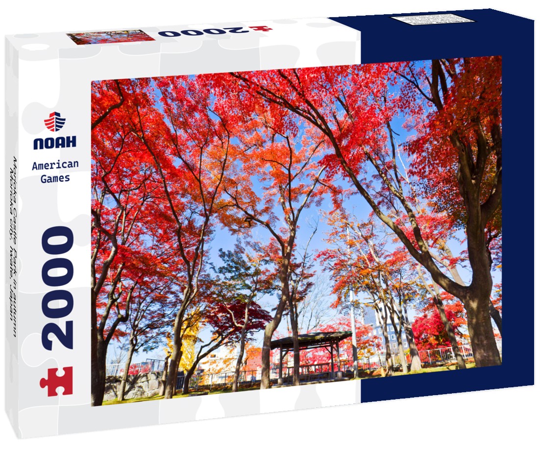 Morioka Castle Park in autumn, Morioka city, Iwate, Japan 2000pc Puzzle