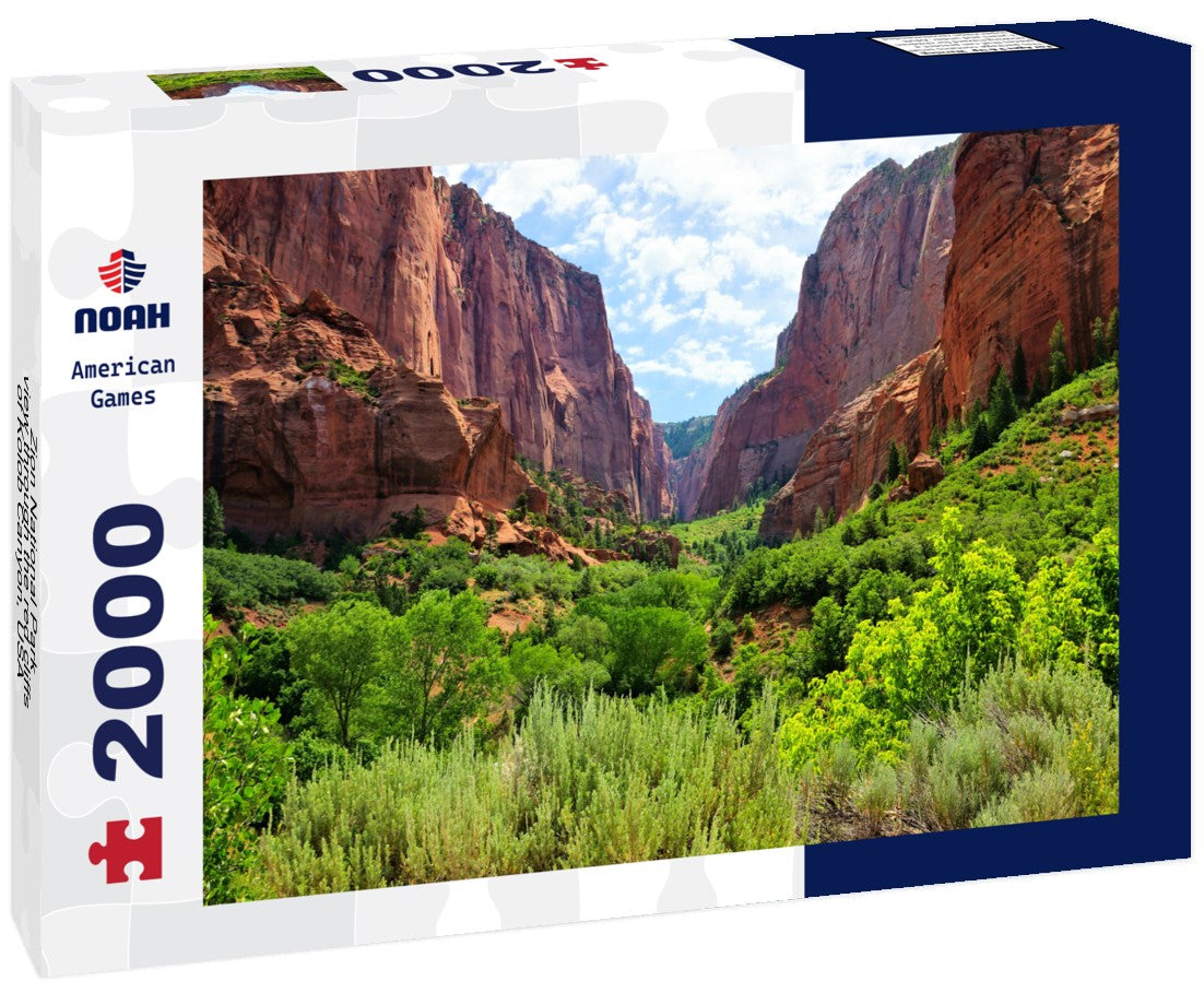 Zion National Park, view through the red cliffs of Kolob Canyon, USA 2000pc Puzzle
