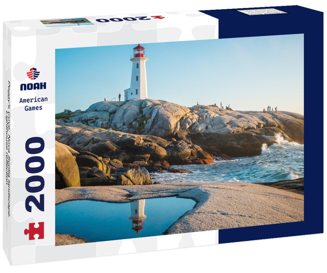 Peggy's Cove: Nova Scotia landscape. Lighthouse reflection 2000pc Puzzle