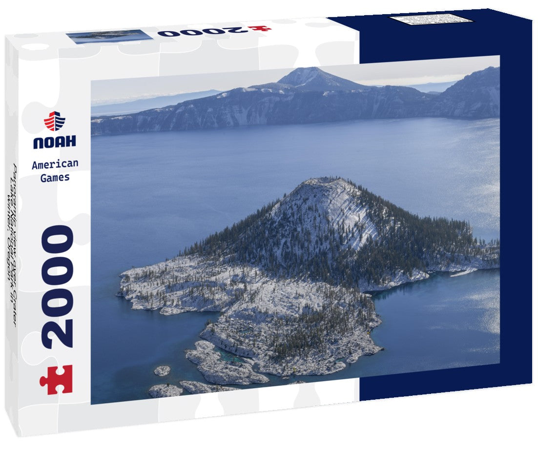 Noah Jigsaw Puzzle Panoramic view over Crater Lake National Park in winter, Oregon 2000 pieces