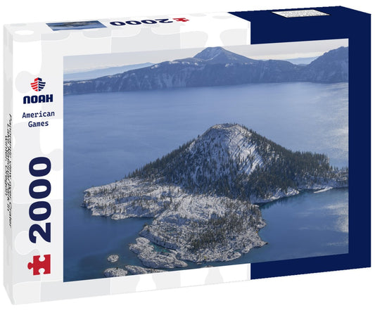 Noah Jigsaw Puzzle Panoramic view over Crater Lake National Park in winter, Oregon 2000 pieces