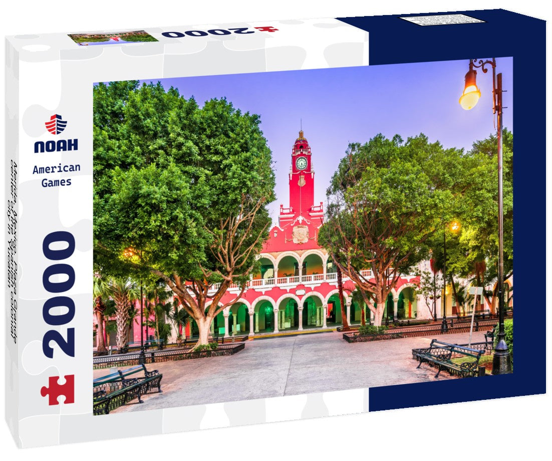 Merida, Mexico. Plaza Grande, center of the Spanish colonial city in Yucatan 2000pc Puzzle