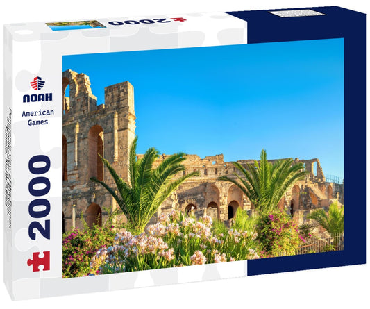 Noah Jigsaw Puzzle Panoramic view of the Roman amphitheater in El Djem. Tunisia, North Africa 2000 pieces