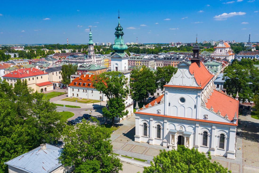 Zamosc, Poland. View of the old town and the main square with the town hall. Bird's eye view of the old town. UNESCO World Heritage Site in Poland 2000pc Puzzle