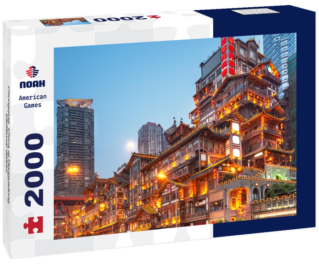 Noah Jigsaw Puzzle Chongqing, China at Hongyadong traditional district 2000 pieces