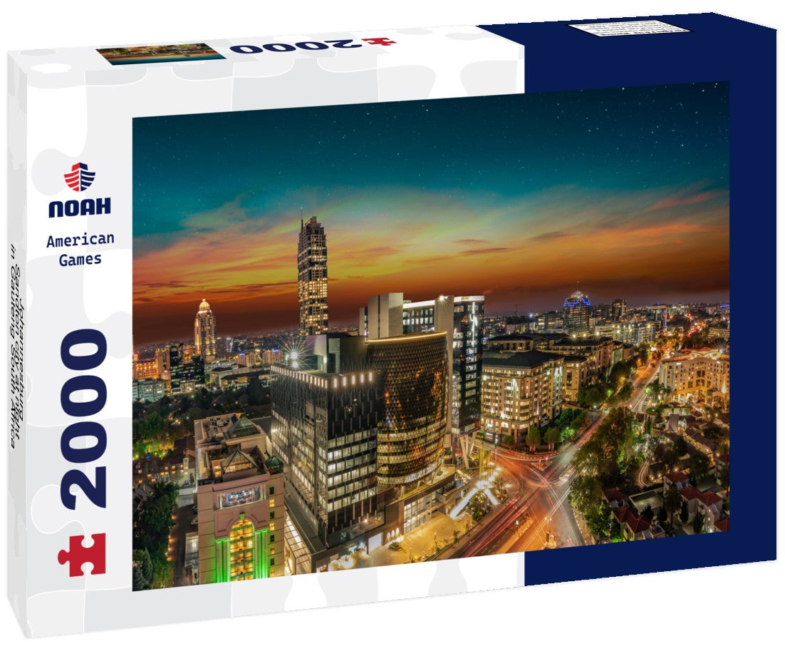 Johannesburg-Sandton city at night in Gauteng South Africa 2000pc Puzzle