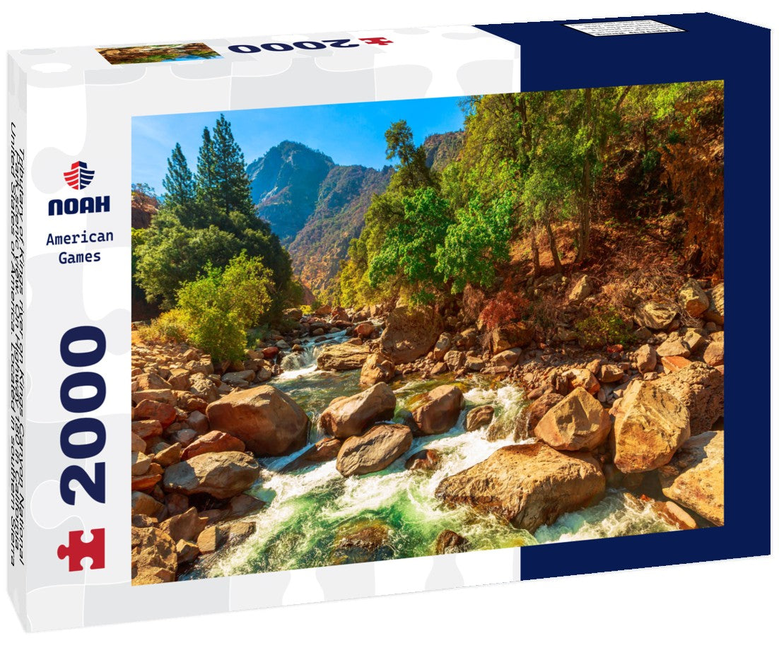 Tributary of Kings river on Kings Canyon National Park scenic view. On Highway 180 in California, United States of America. Located in southern Sierra Nevada, bordered by Sequoia National Park 2000pc Puzzle