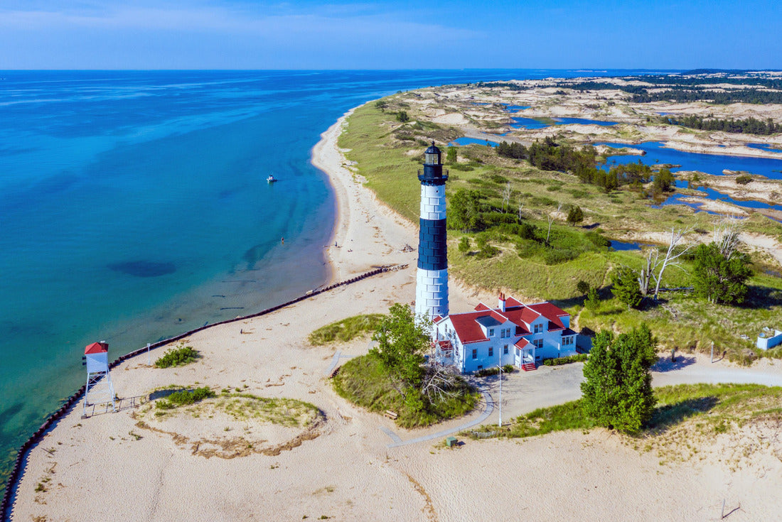 Aerial view of the Big Sable Point Lighthouse near Ludington, Michigan 2000pc Puzzle
