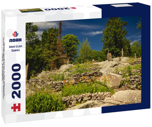 Noah Jigsaw Puzzle Stone sculptures in the Ellsworth Rock Gardens in Voyageurs National Park, Minnesota 2000 pieces