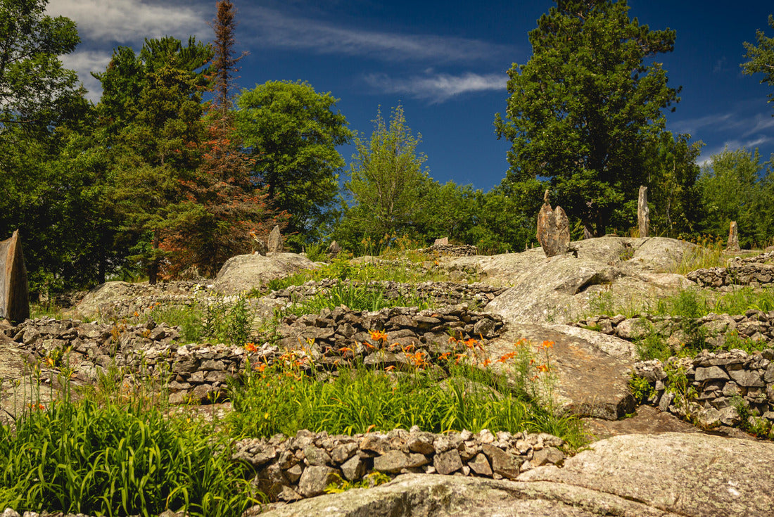 Noah Jigsaw Puzzle Stone sculptures in the Ellsworth Rock Gardens in Voyageurs National Park, Minnesota 2000 pieces
