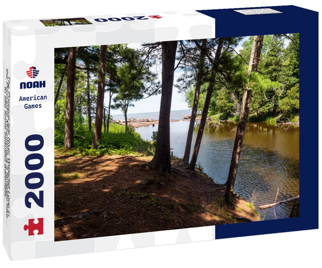 The Presque Isle River Waterfall Loop in the Porcupine Mountains is a fantastic hike to see some beautiful waterfalls 2000pc Puzzle