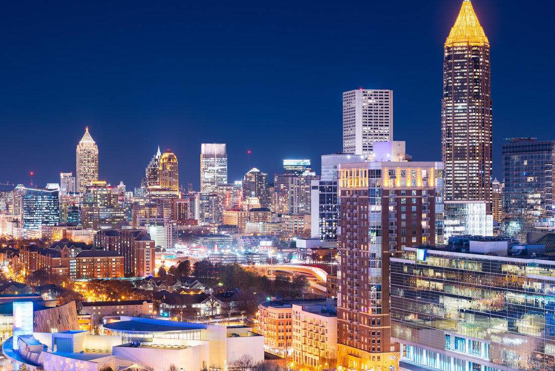 Atlanta, Georgia, USA downtown skyline at night 2000pc Puzzle