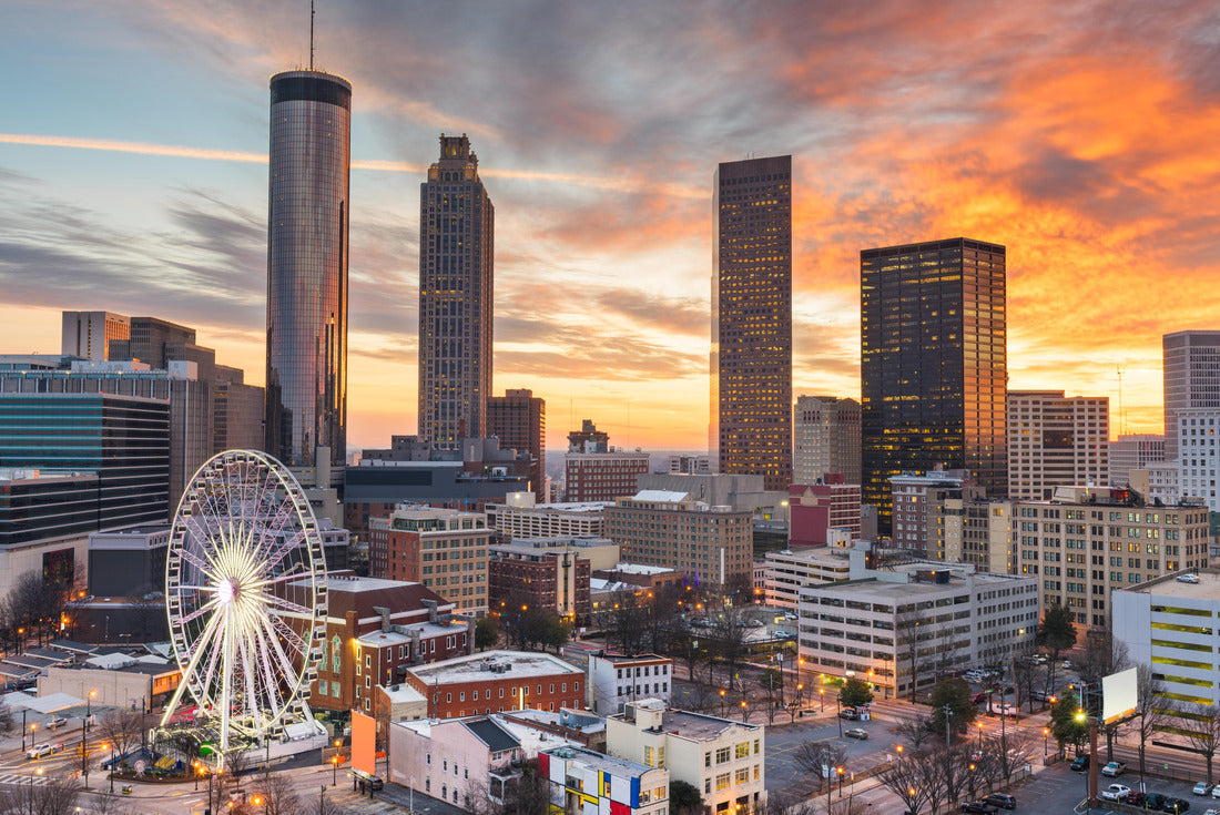 Atlanta, Georgia, USA Skyline in the city center at sunset 2000pc Puzzle