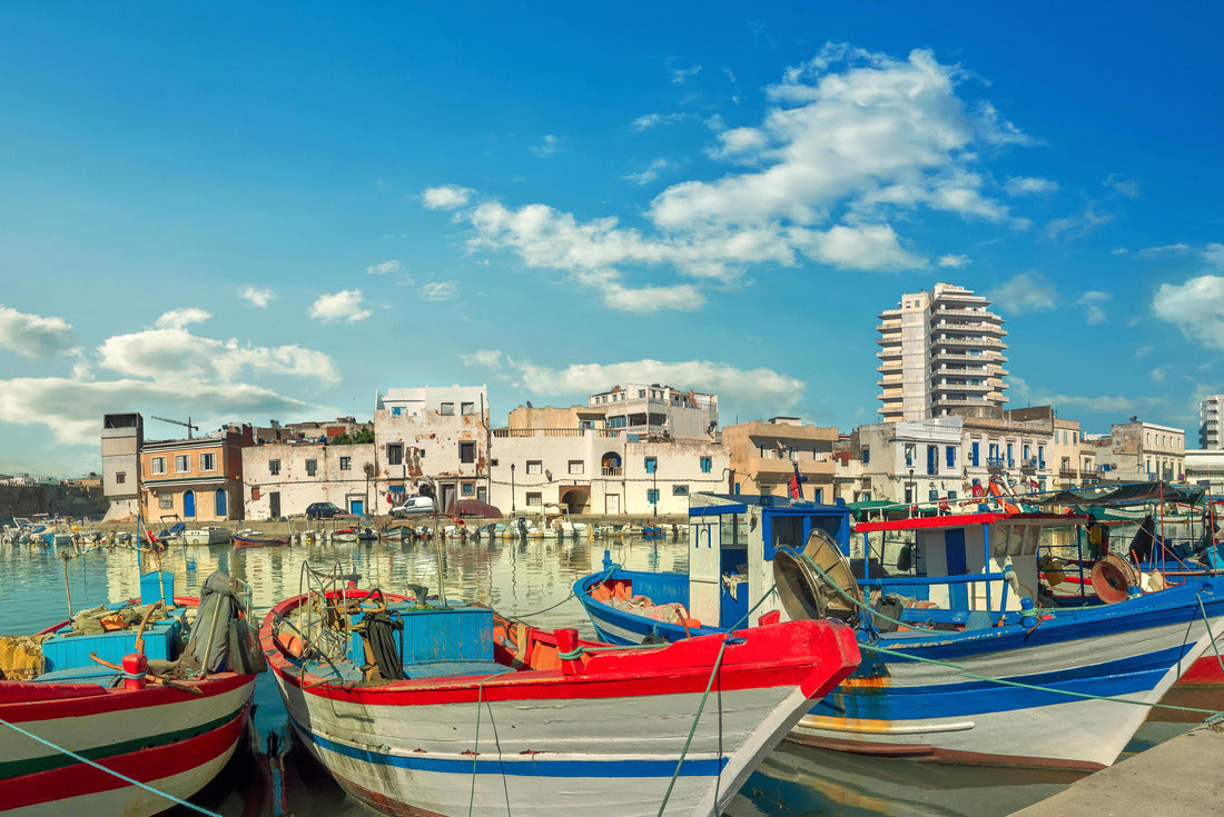 the forest with colorful fishing boats in the old port of Bizerte. Tunisia, North Africa 2000pc Puzzle