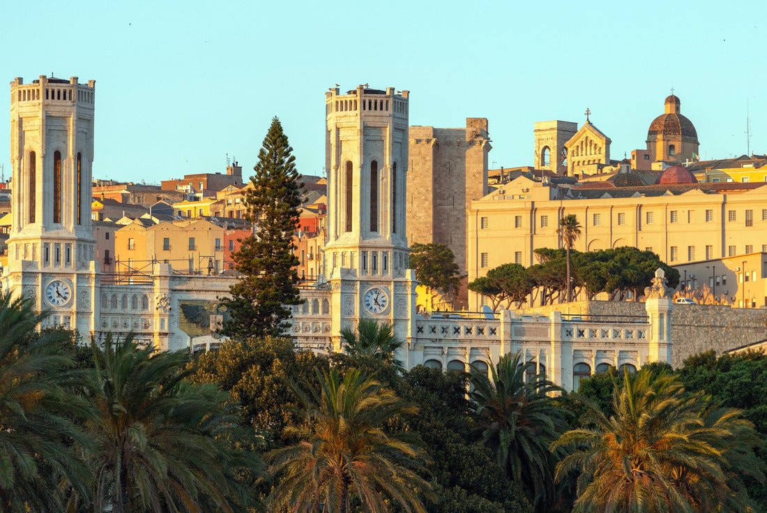 the city of Cagliari on the island of Sardinia, Italy with the Civic Palace in the foreground 2000pc Puzzle