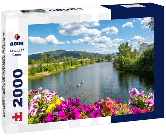 Noah Jigsaw Puzzle A group of kayakers enjoys a beautiful summer day on Sand Creek River and Pend Oreille Lake in downtown Sandpoint, Idaho, USA 2000 pieces