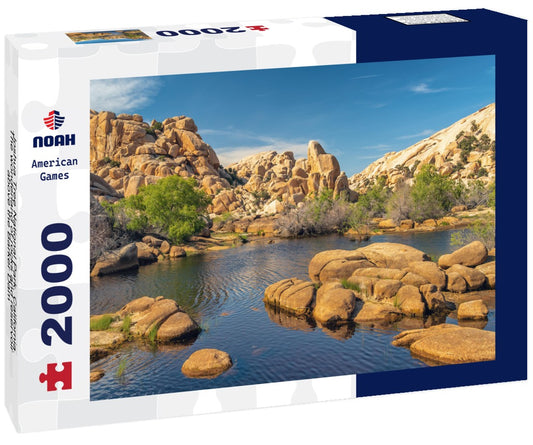 Noah Jigsaw Puzzle Joshua Tree National Park, California. The wonderland of rocks and reservoir above the Barker Dam 2000 pieces
