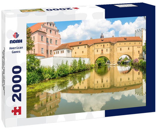 Noah Jigsaw Puzzle Panoramic view of the water tower over the river Vils in Amberg, Germany 2000 pieces