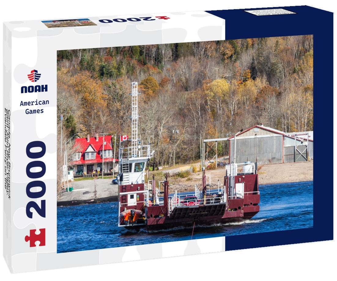 Canada, New Brunswick, Saint John River Valley. Evandale Ferry on the St. John River 2000pc Puzzle