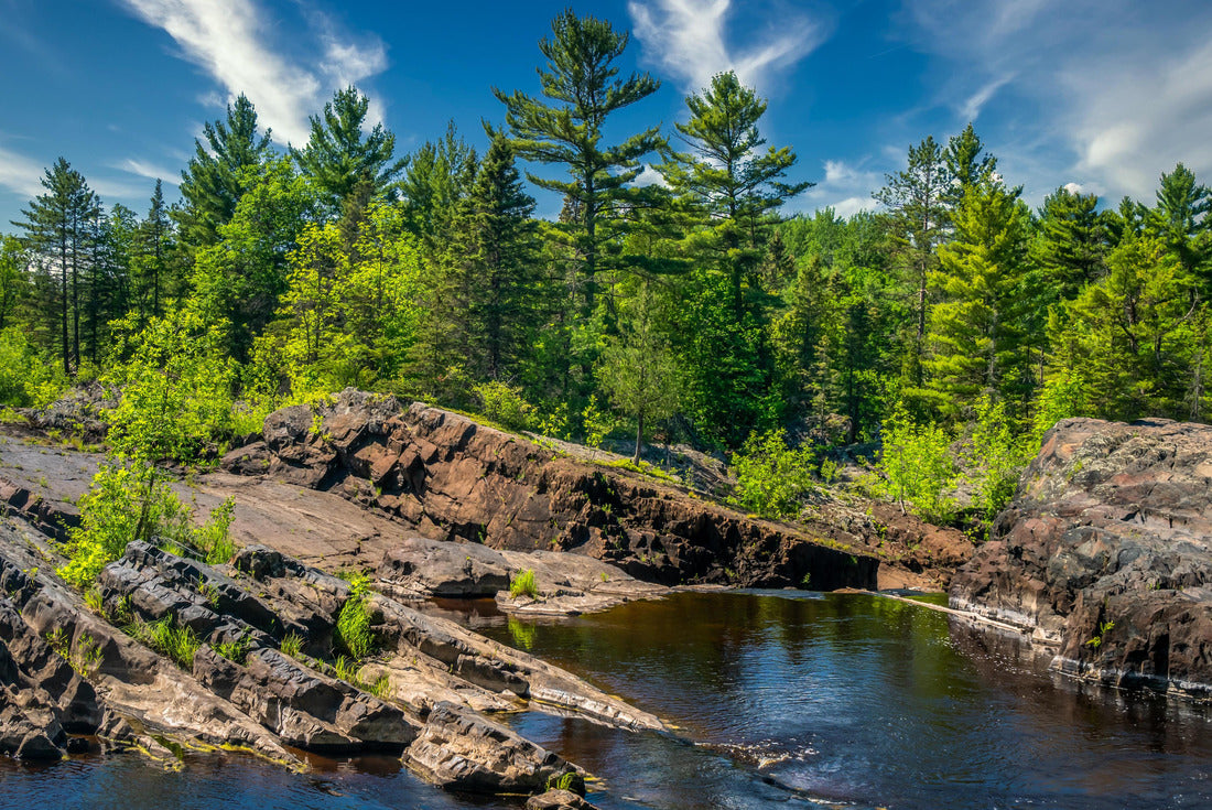 The St. Louis River along Rushing Rapids Parkway in Jay Cooke State Park, Minnesota 2000pc Puzzle