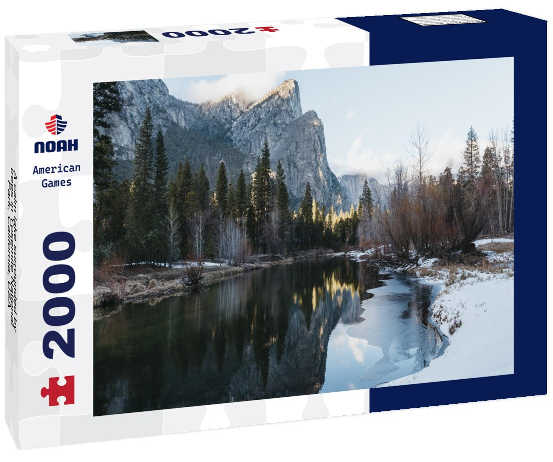 Noah Jigsaw Puzzle A calm lake surrounded by trees in Yosemite National Park, California, USA 2000 pieces