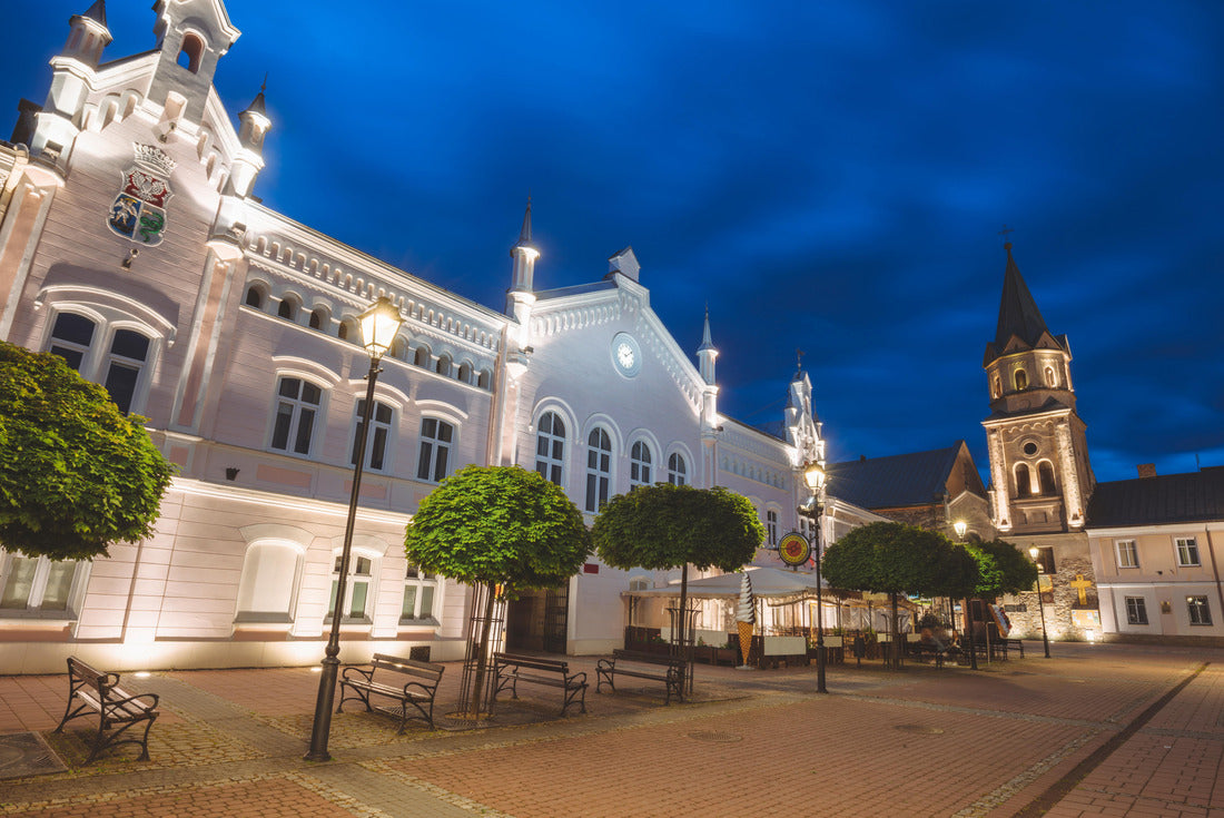 Sanok main square in the evening. Sanok, Subcarpathia, Poland 2000pc Puzzle