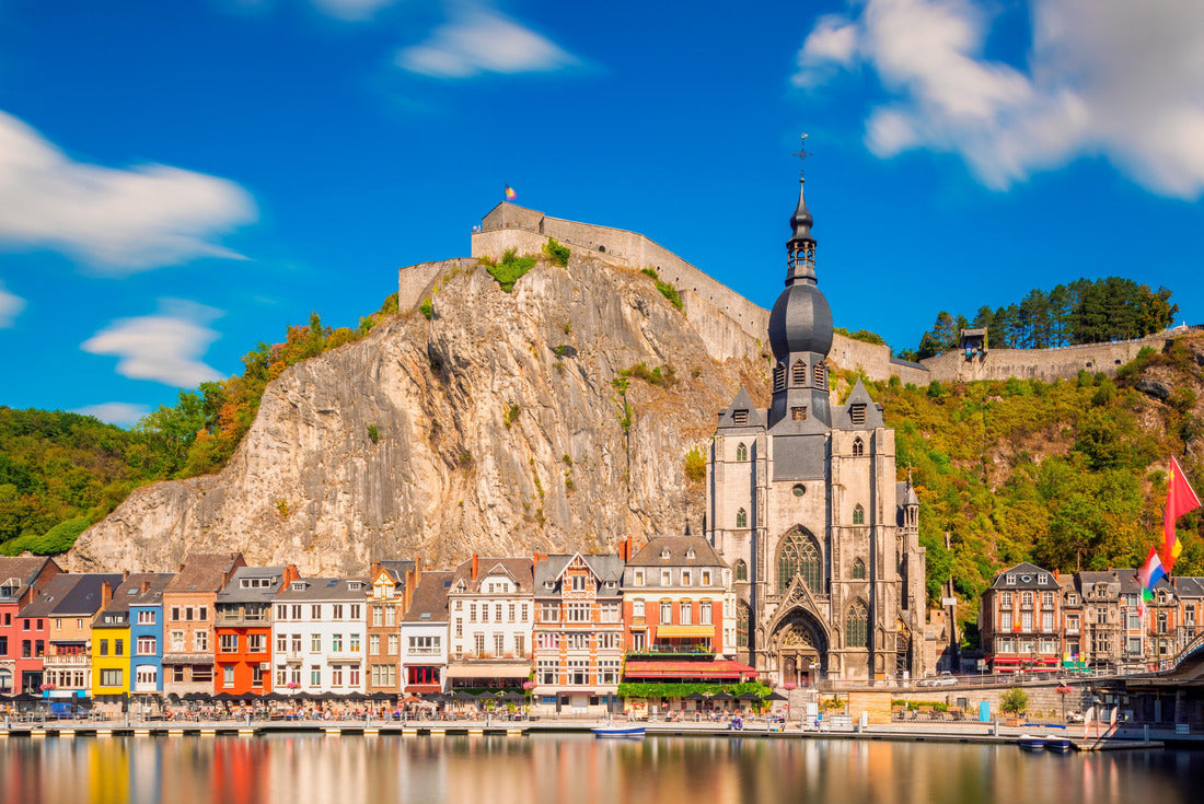 Dinant in the province of Namur and the Ardennes region in Wallonia, Belgium. The river Meuse flows through Dinant 2000pc Puzzle