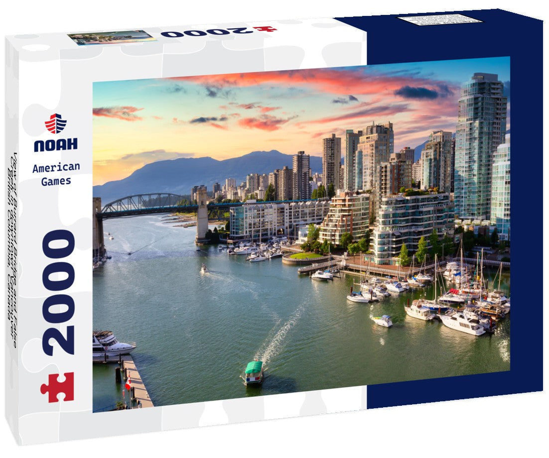 Burrard Bridge and False Creek in downtown Vancouver, British Columbia, Canada 2000pc Puzzle