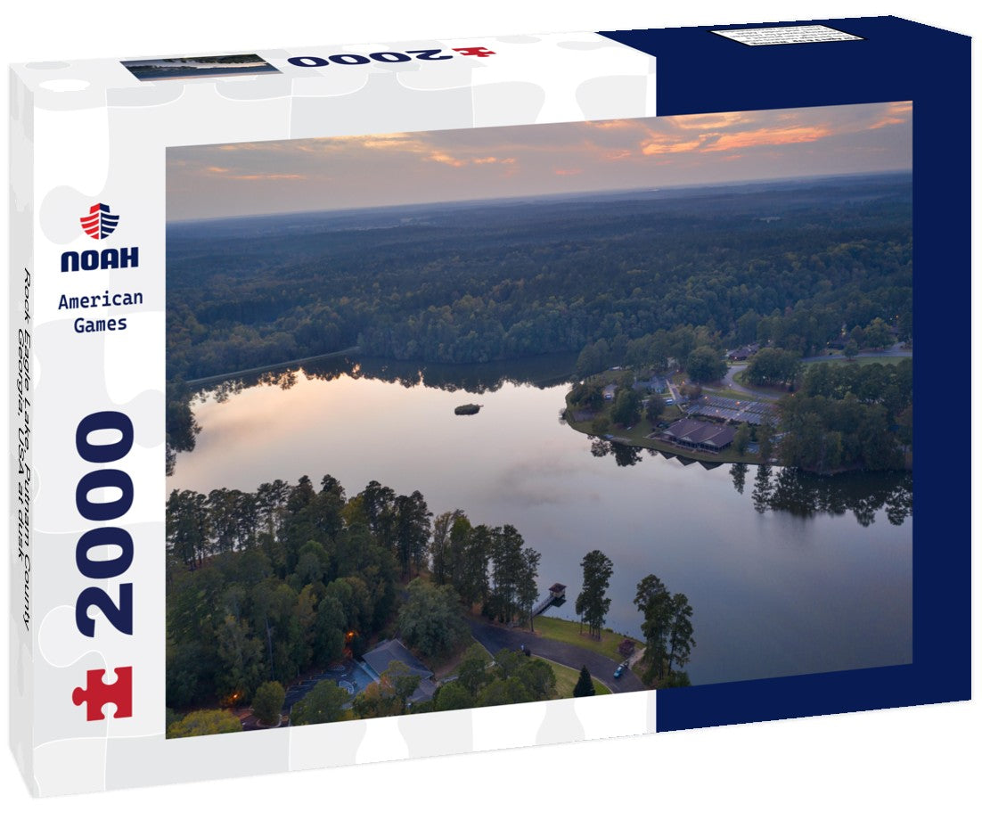 Noah Jigsaw Puzzle Rock Eagle Lake, Putnam County, Georgia, USA at dusk 2000 pieces