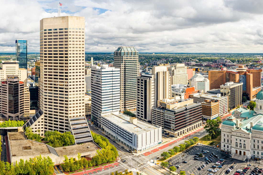 Noah Jigsaw Puzzle Indiana Statehouse and Indianapolis Skyline 2000 pieces