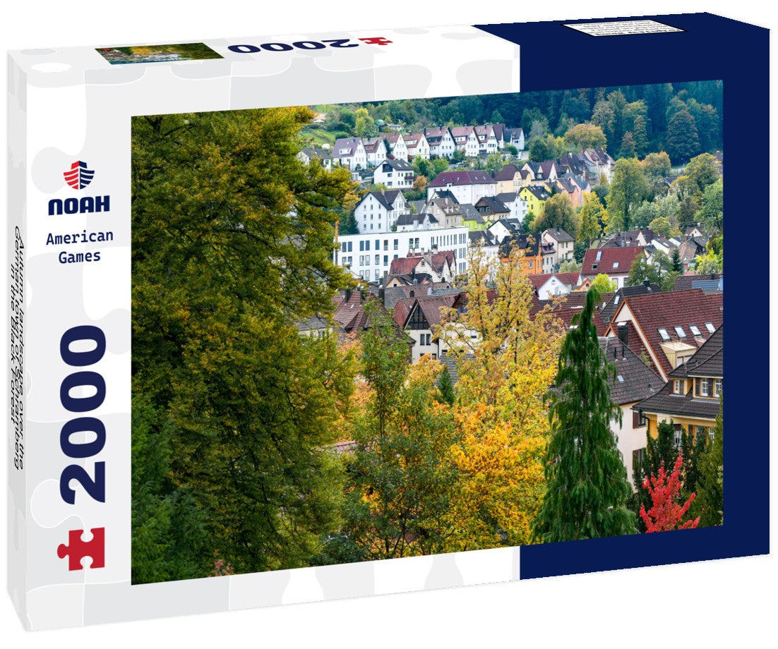 Autumn landscape over the German town of Schramberg in the Black Forest 2000pc Puzzle