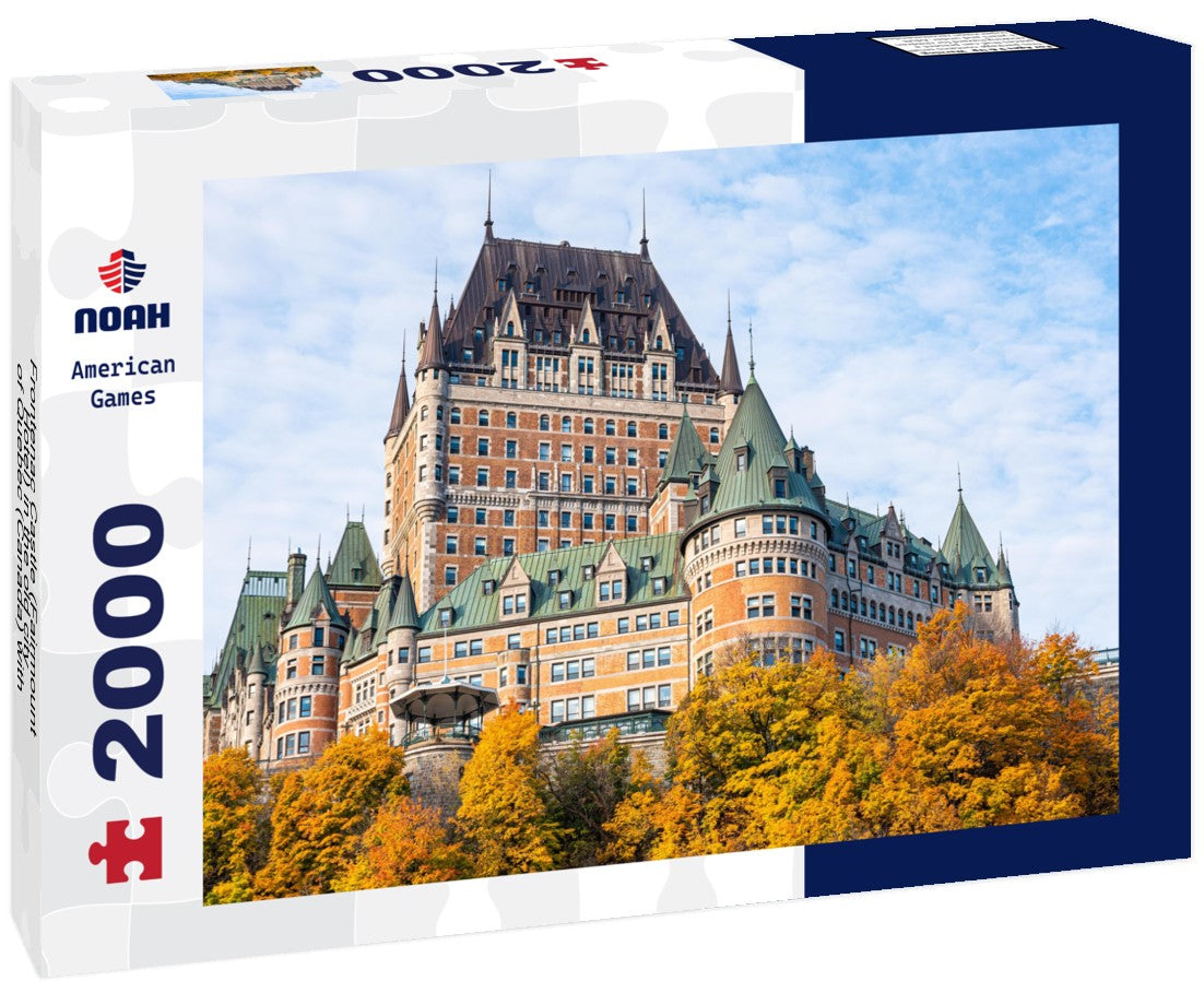 Frontenac Castle (Fairmount Hotel) in the old city of Quebec (Canada) with fall colors 2000pc Puzzle