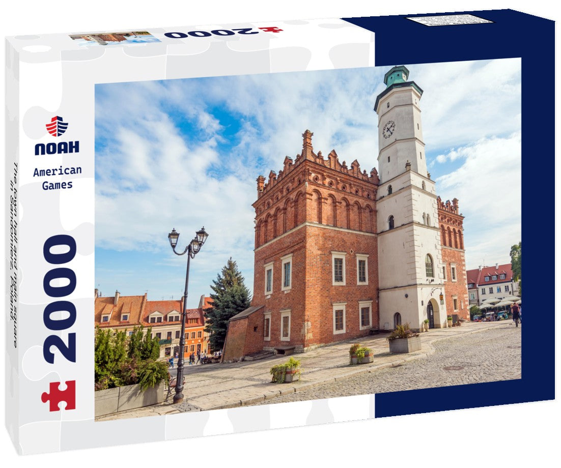 The town hall and main square in Sandomierz, Poland. 2000pc Puzzle